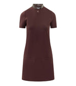Brown Mock Collar Dress 1