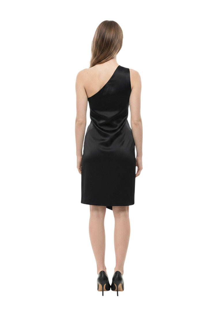 Black One Shoulder Mini Dress 2