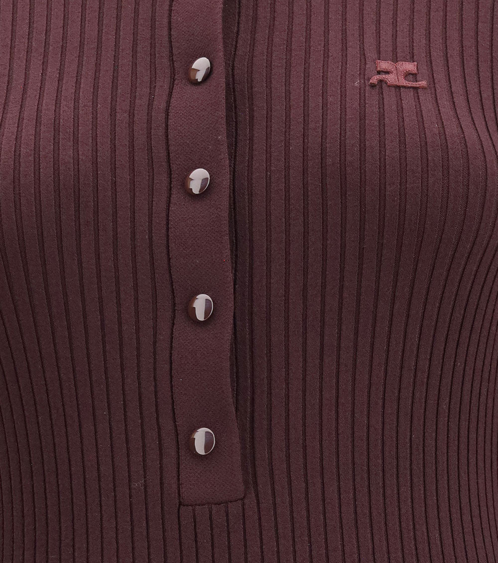 Maroon Shirt Collar Maxi Dress 5
