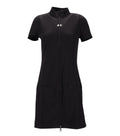Black Mock Collar Mini Dress 1