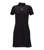 Black Mock Collar Mini Dress 1