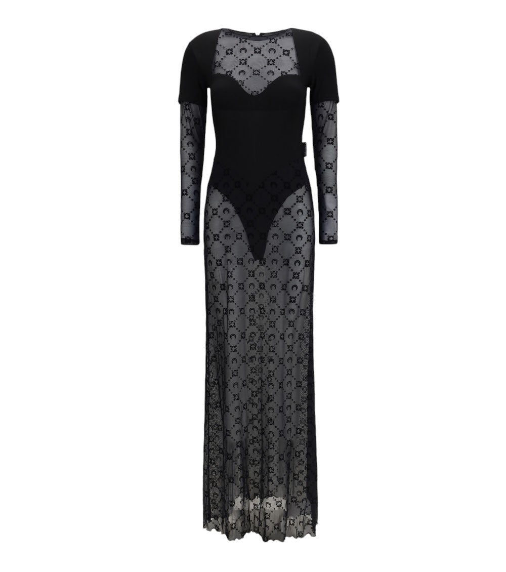 Black Round Neck Maxi Dress 1