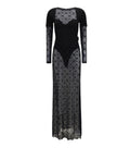 Black Round Neck Maxi Dress 1