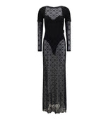 Black Round Neck Maxi Dress 1