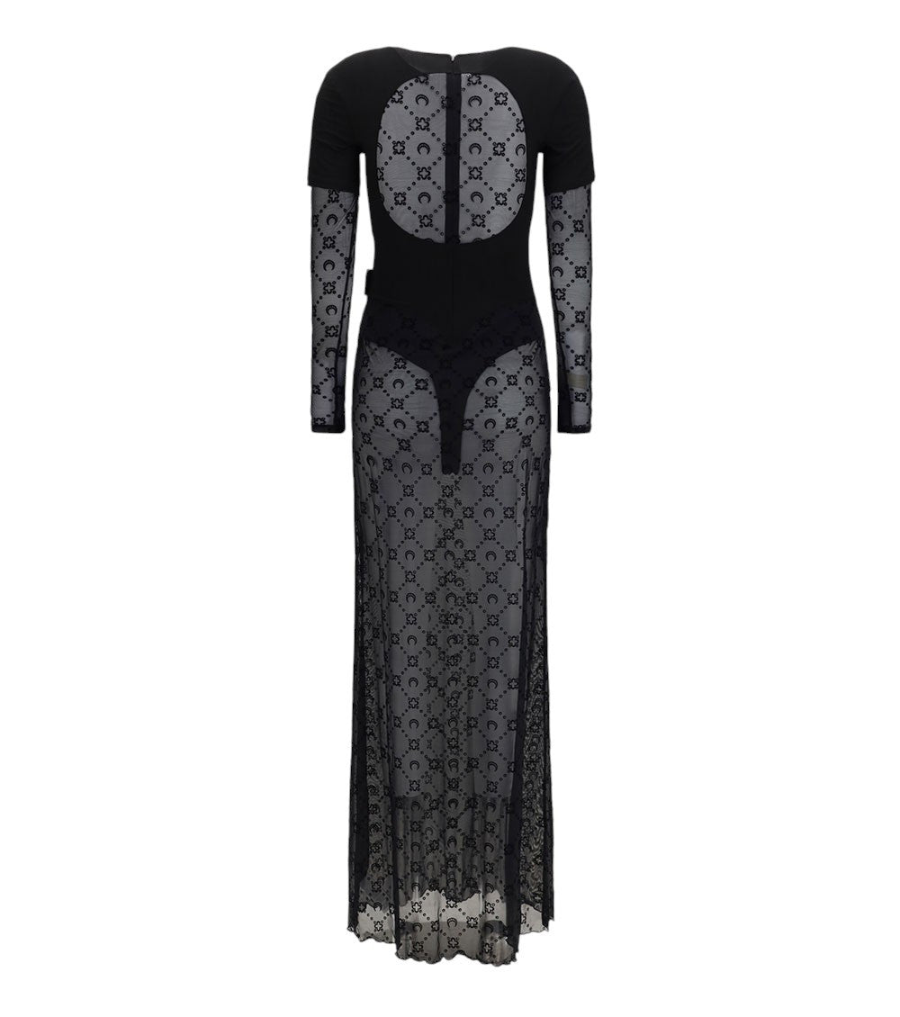 Black Round Neck Maxi Dress 2