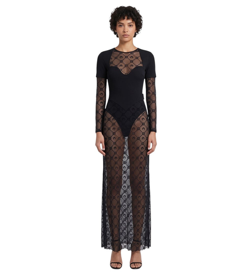 Black Round Neck Maxi Dress 3