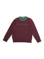 Boys Maroon Logo Sweater 1