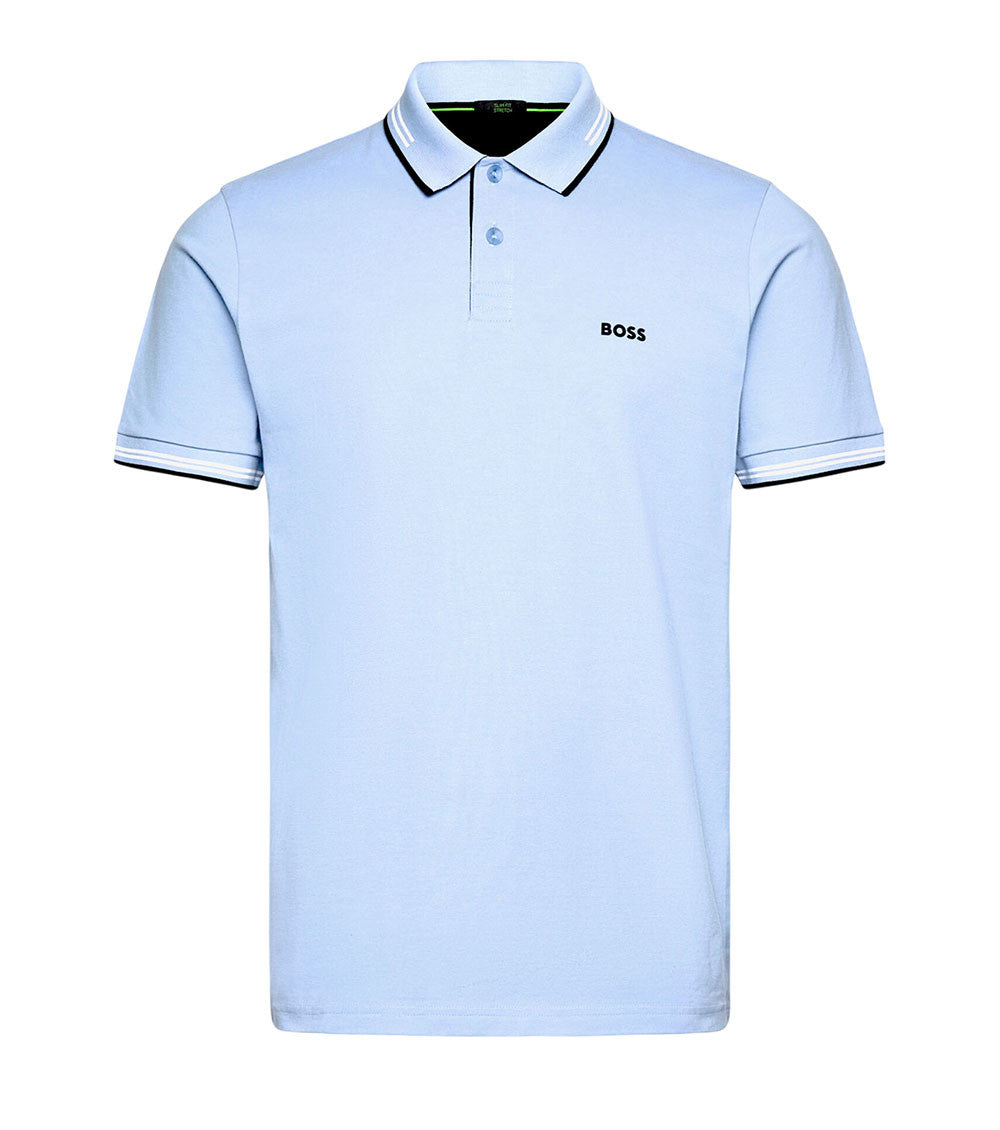 Light Blue Slim Logo Polo 1