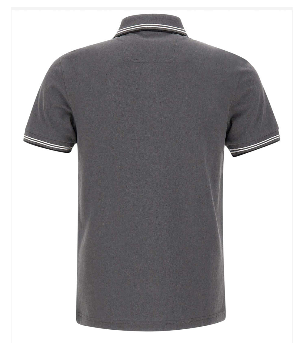 Dark Grey Slim Logo Polo 2