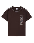 Boys Brown Crewneck T-shirt 1