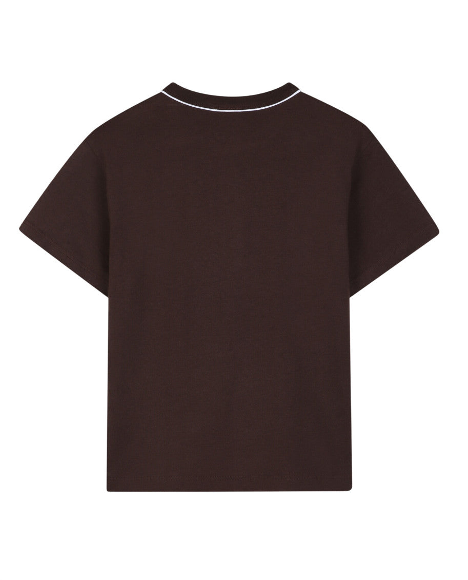 Boys Brown Crewneck T-shirt 2