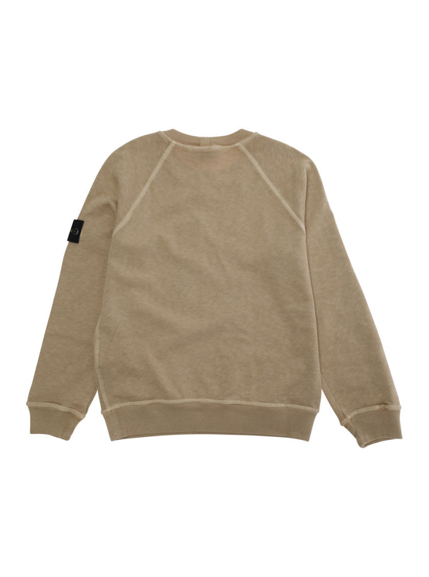 Boys Beige Logo Sweatshirt 2