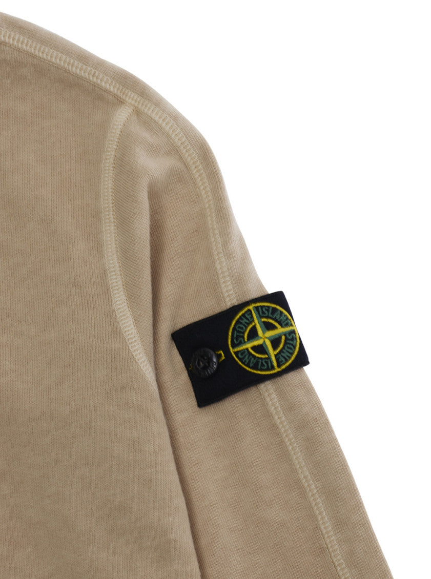 Boys Beige Logo Sweatshirt 3