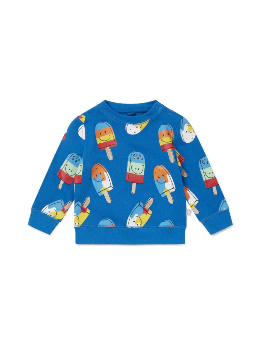 Baby Boy Blue Graphic Sweatshirt 1