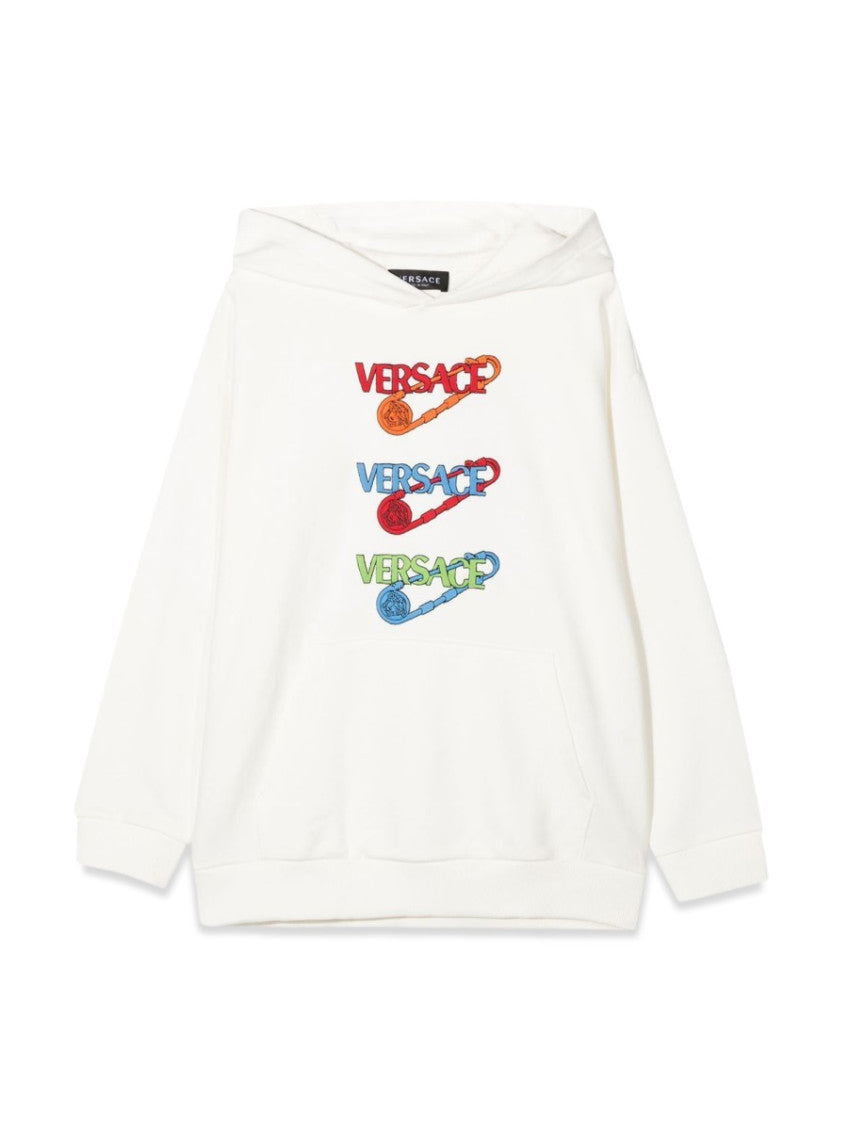 Boys White Graphic Hoodie 1