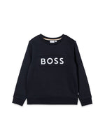 Boys Navy Blue Logo Sweatshirt 1