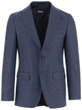 Blue Slim Houndstooth Blazer 1