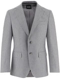 Grey Slim Houndstooth Blazer 1