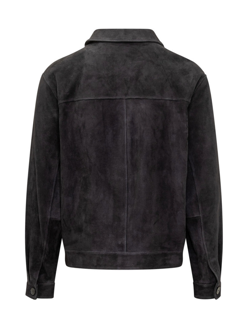 Black Shirt Collar Jacket 2