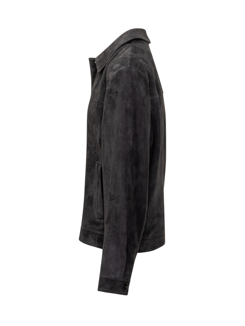 Black Shirt Collar Jacket 3
