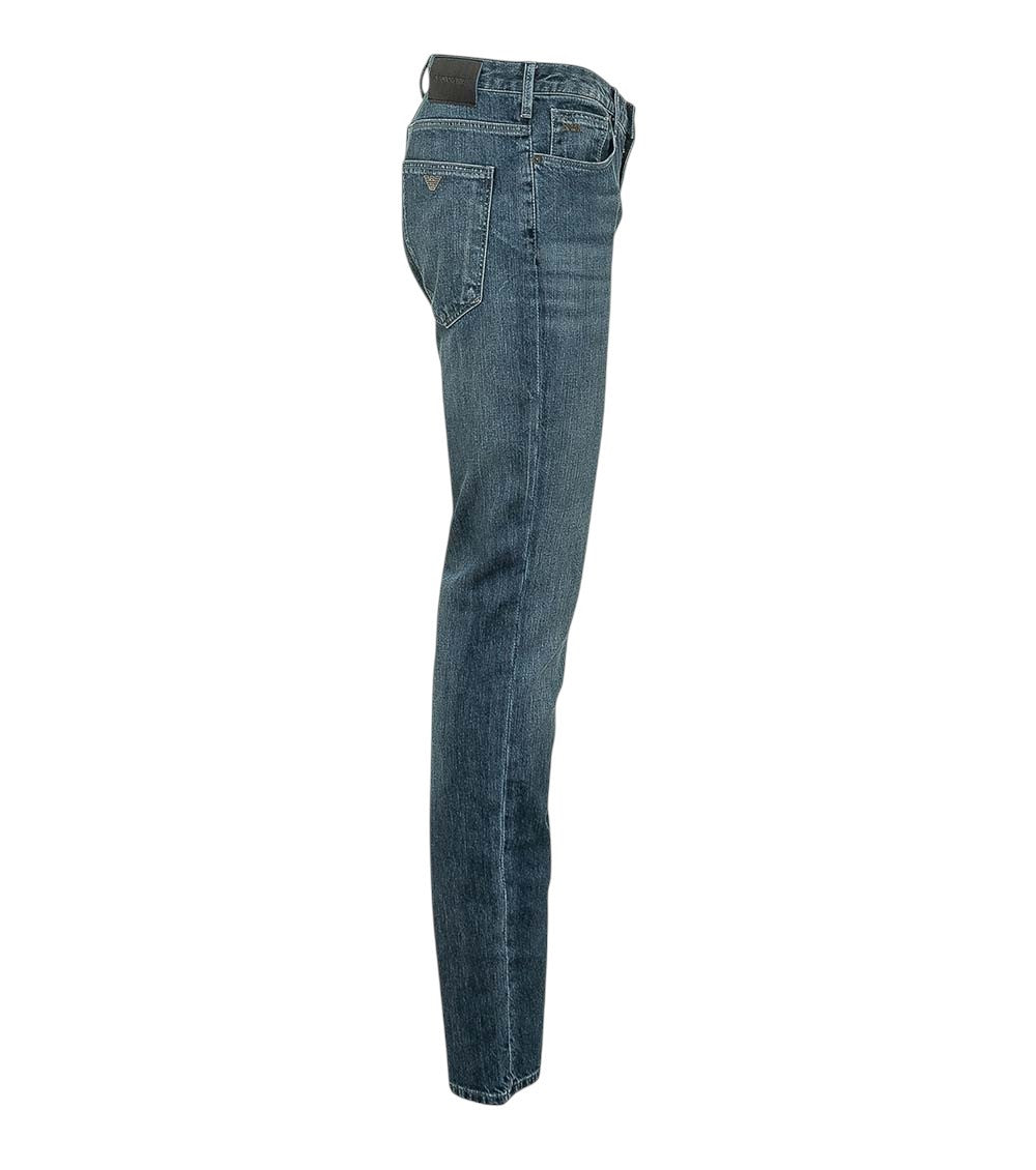 Blue Slim Low Rise Jeans 2