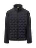 Black Quilted Zipper Jacket 1