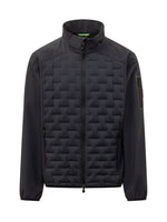 Black Quilted Zipper Jacket 1
