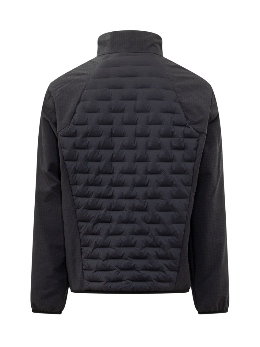 Black Quilted Zipper Jacket 2