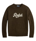 Brown Knitted Logo Sweater 1