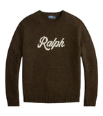 Brown Knitted Logo Sweater 1