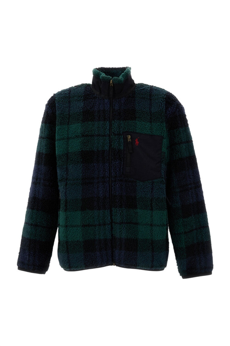 Multicolor Mock Collar Jacket 1
