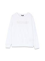 Girls White Logo Sweatshirt 1