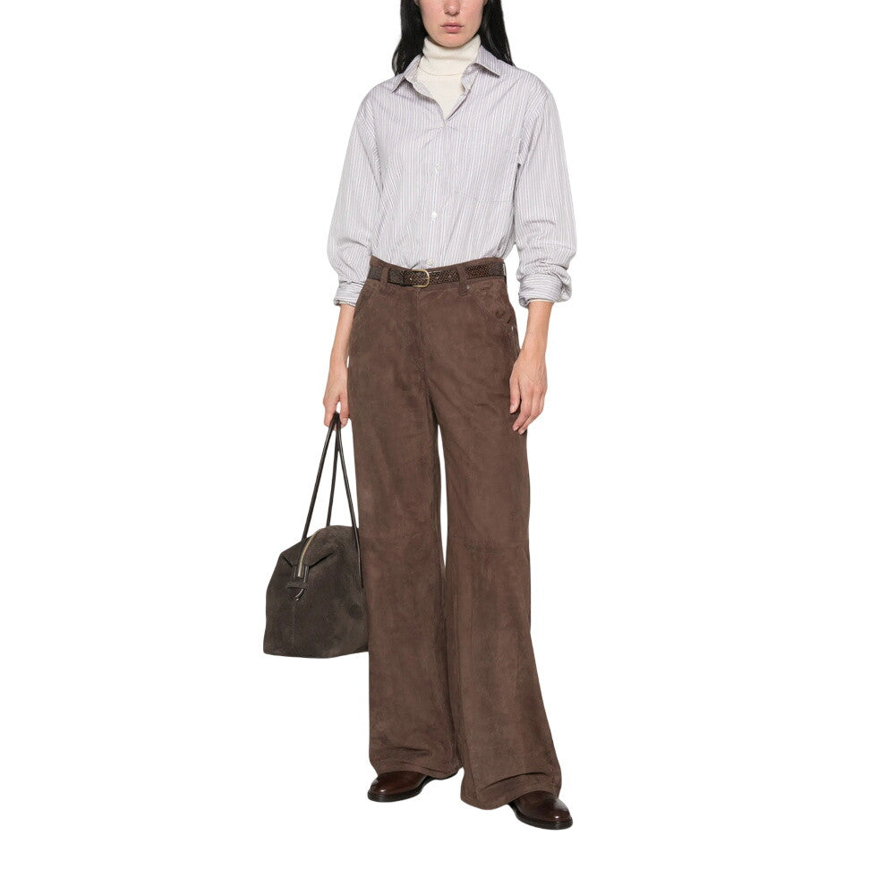 Brown Flat Front Pants 2
