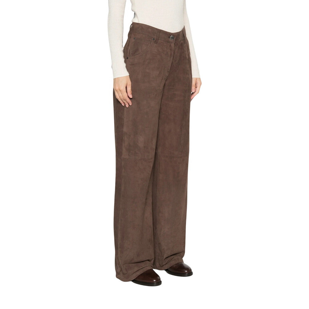Brown Flat Front Pants 4