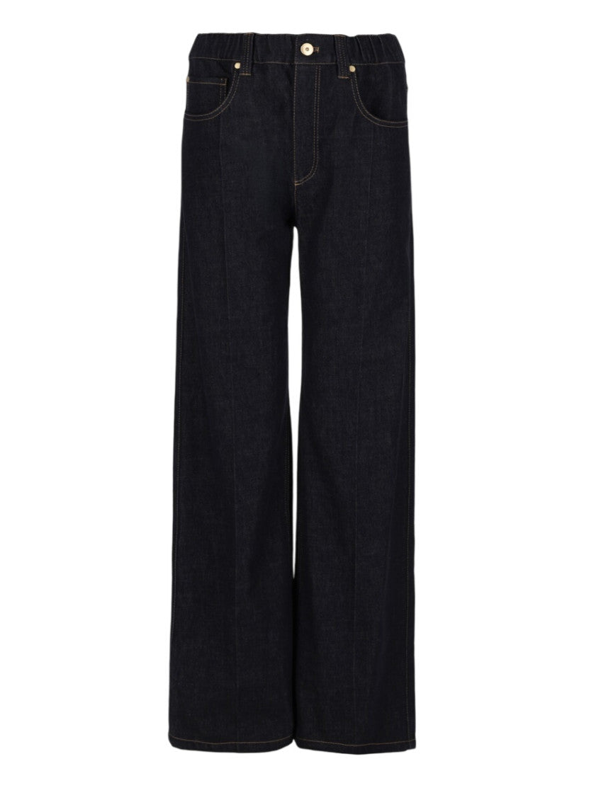 Blue Straight High Rise Jeans 1