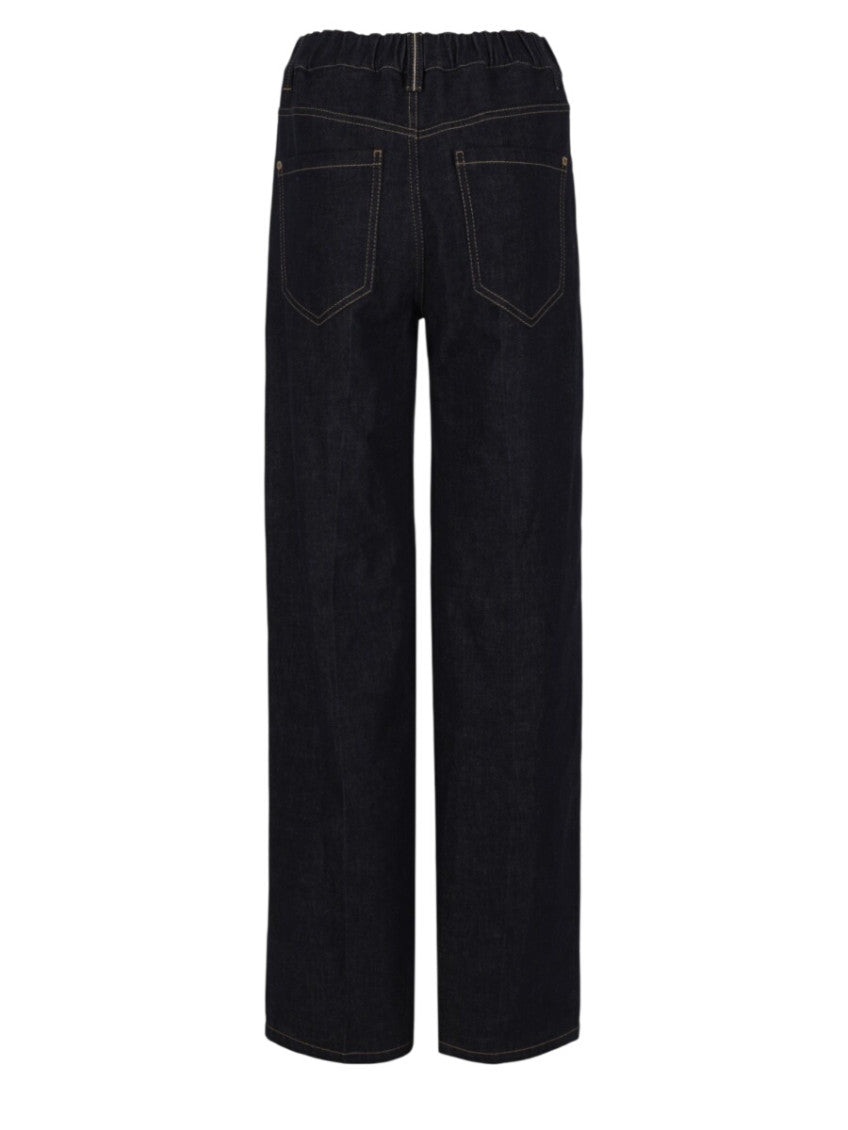 Blue Straight High Rise Jeans 2