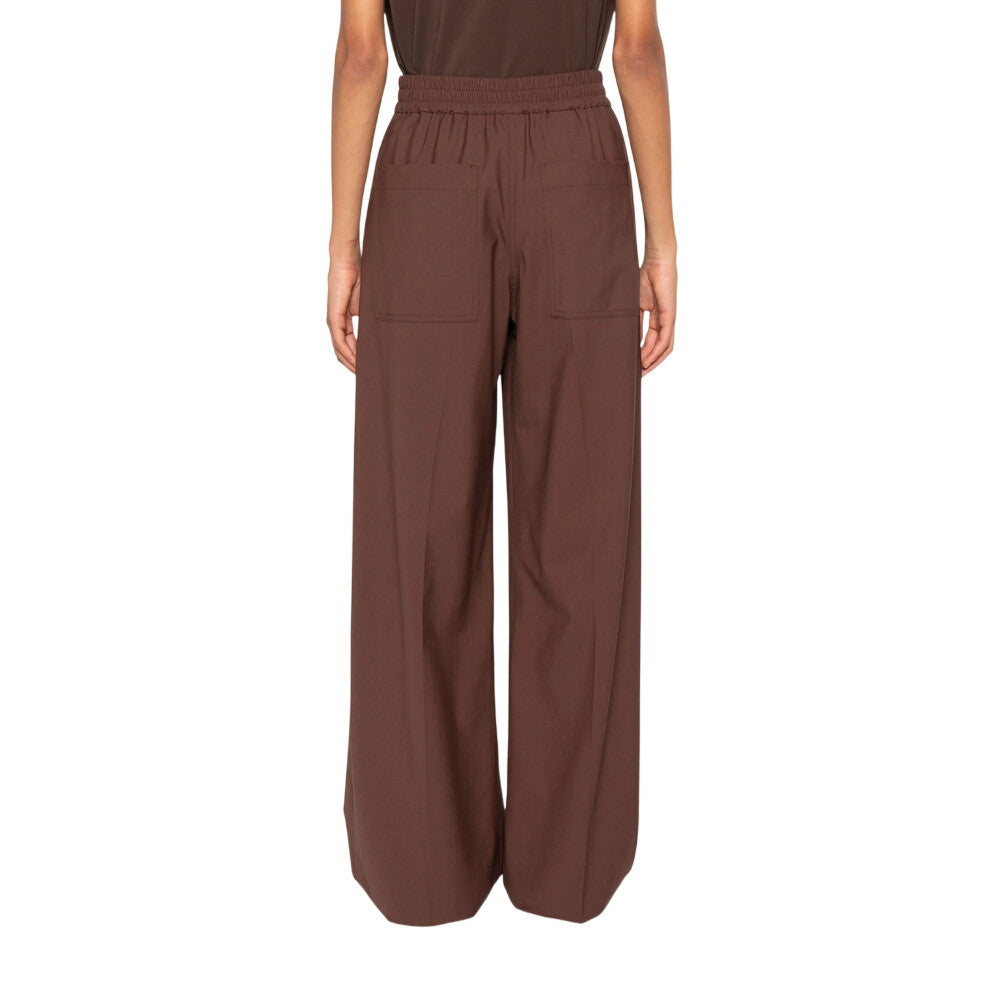 Brown Loose Pleated Pants 3
