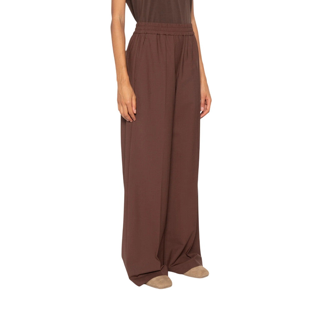 Brown Loose Pleated Pants 5