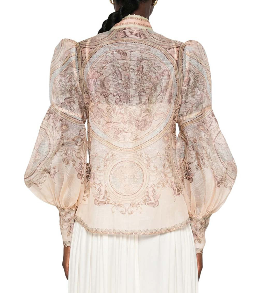 Beige Printed Top 2