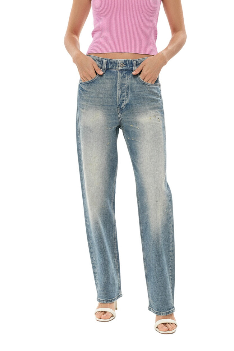 Blue Regular Low Rise Jeans 1