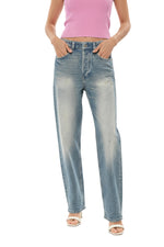 Blue Regular Low Rise Jeans 1