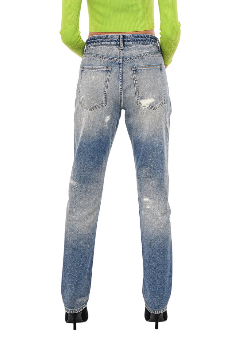 Blue Slim Low Rise Jeans 2