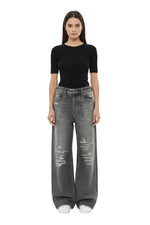 Grey Relaxed Low Rise Jeans 1