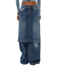 Blue Loose Low Rise Jeans 1