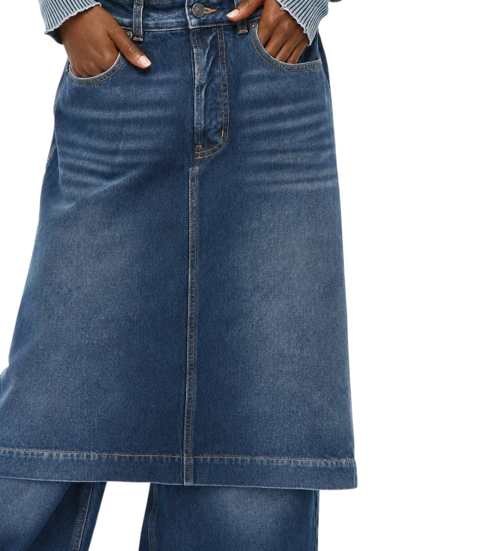 Blue Loose Low Rise Jeans 3