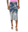 Blue Calf Length Skirt 1