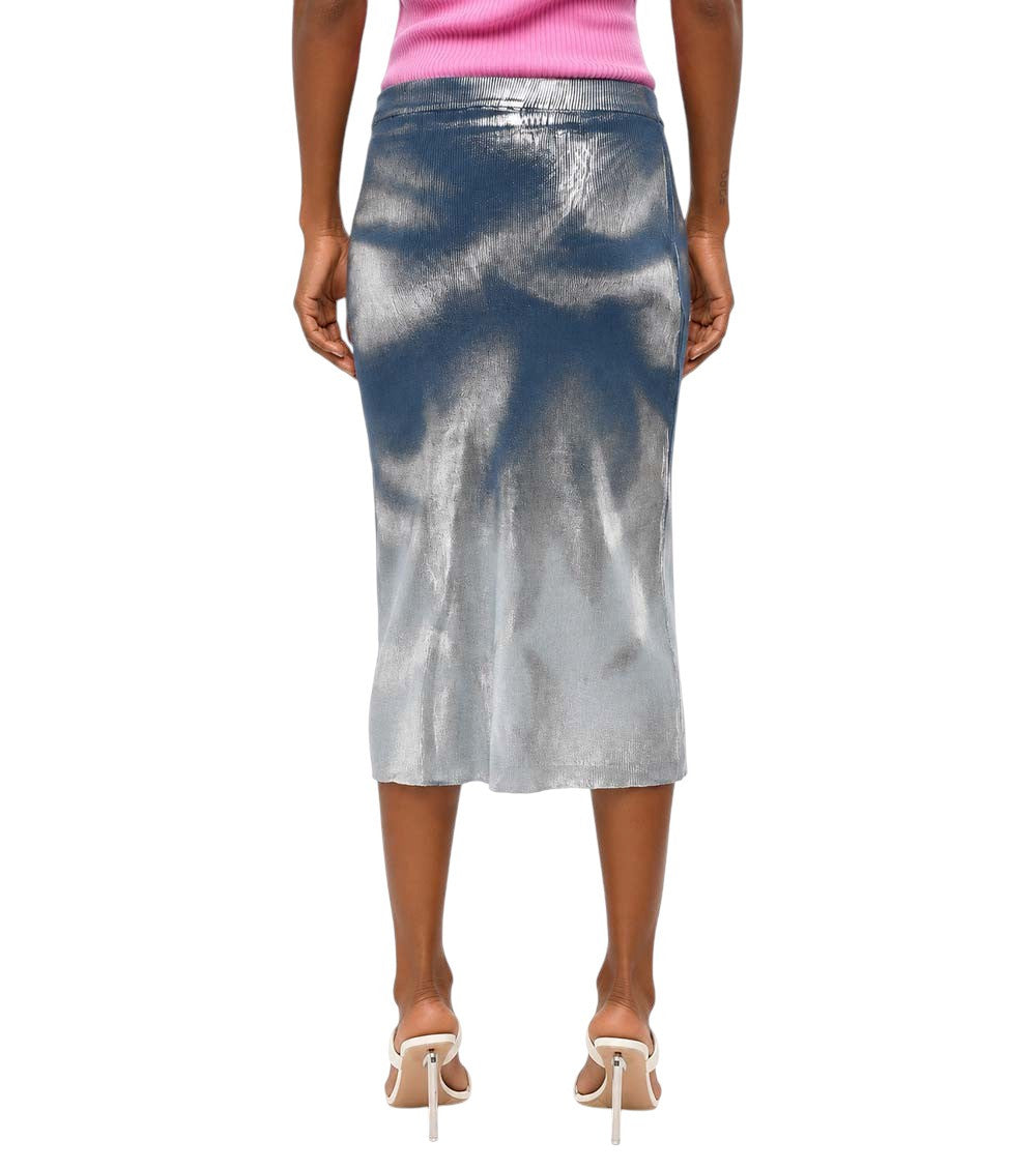 Blue Calf Length Skirt 2