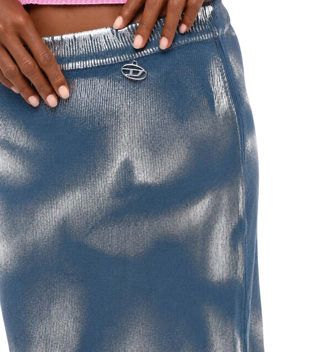 Blue Calf Length Skirt 3