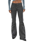 Black Bootcut Cargos Pants 1