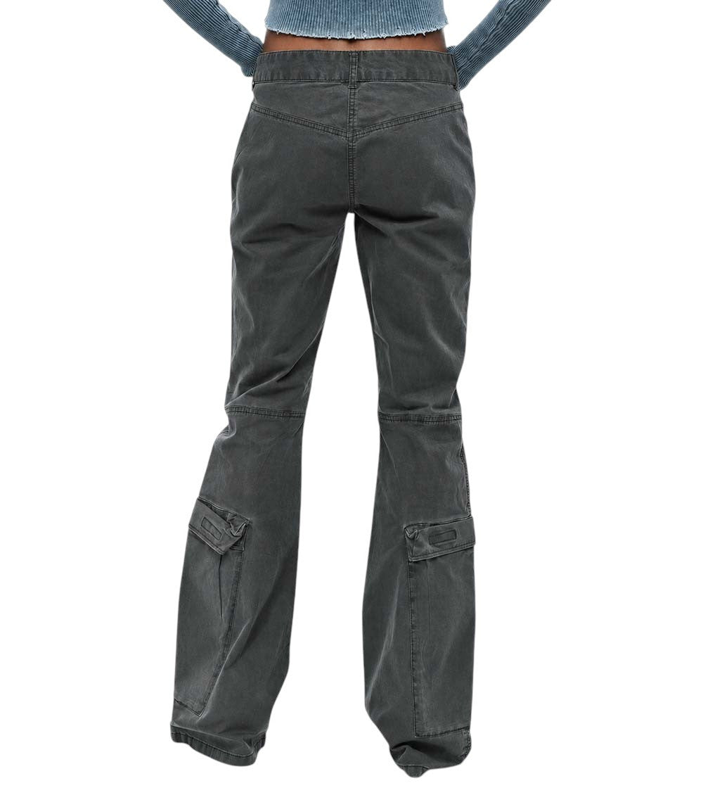 Black Bootcut Cargos Pants 2